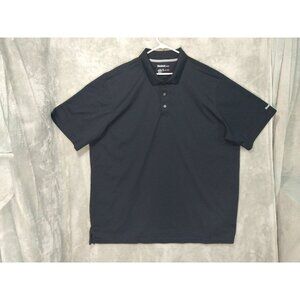 Reebok Golf Shirt Mens 4XLT Black Polo Short Sleeve Performance Logo